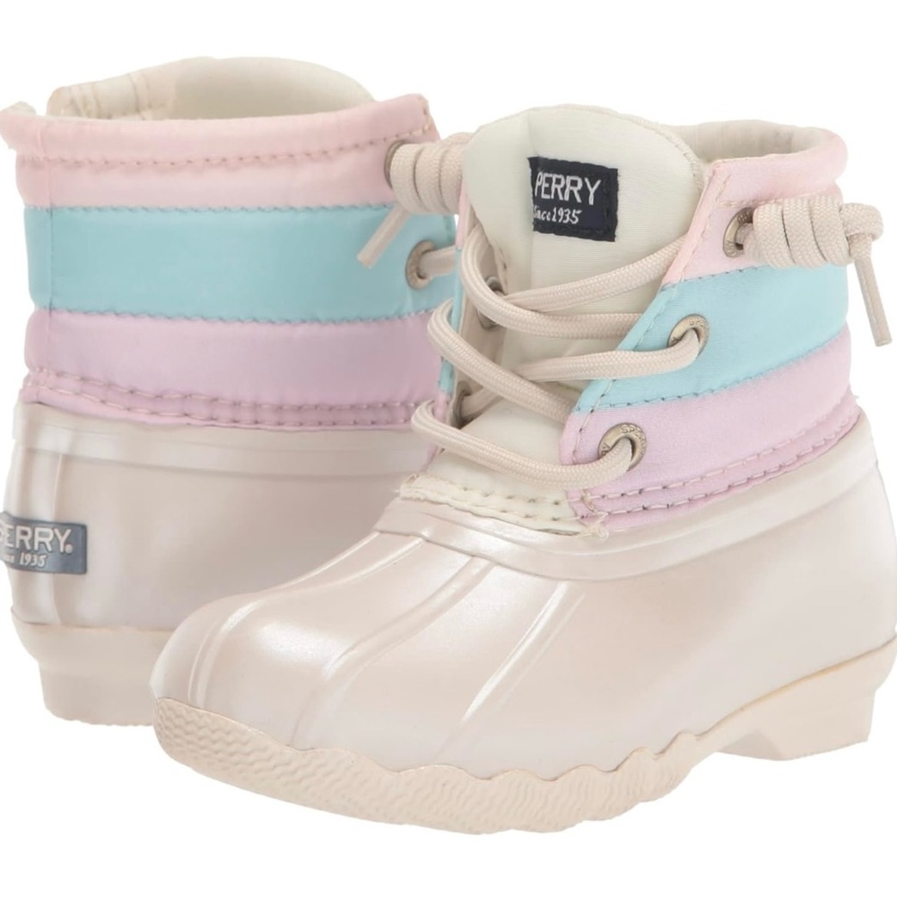 Sperry Kids Pastel Multi Rain Boots - Picture 5 of 10